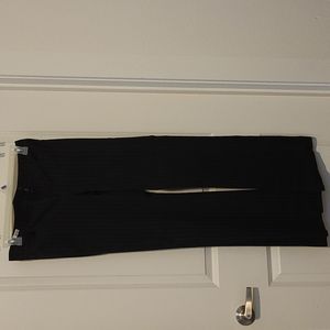 Black pin striped dress pants